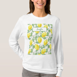 Söta citroner gult sommar.                        t shirt