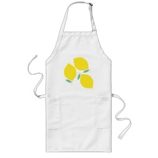 Söta citroner långt förkläde