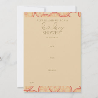 Söta citrusbliss: en ny början inbjudningar