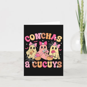 Söta Conchas Och Cucuys Spöke Roligt Mexicanskt Ha Kort