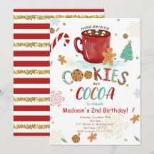 Söta cookies - födelsedagsinbjudan