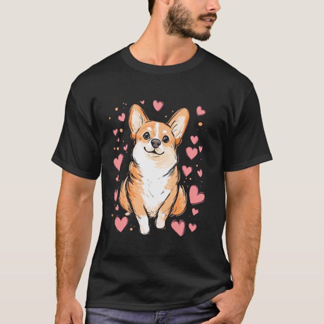 Söta Corgi Barn T Shirt (Framsida)