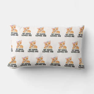 Söta Corgi Hundar - Min Mormor Älskar Mig Lumbarkudde