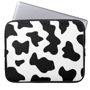 Söta cowboysvarta och vita huskor laptop fodral