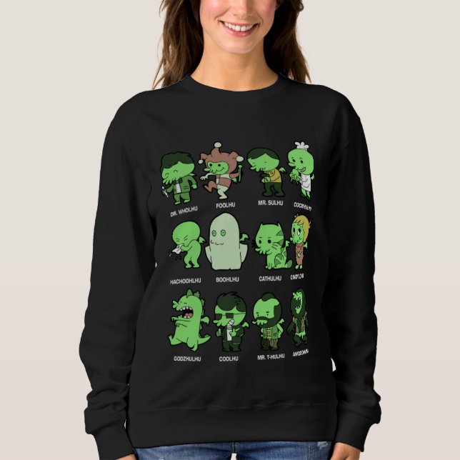 Söta Cthulhus Mytologi Cosplay Konstverk T Shirt (Framsida)