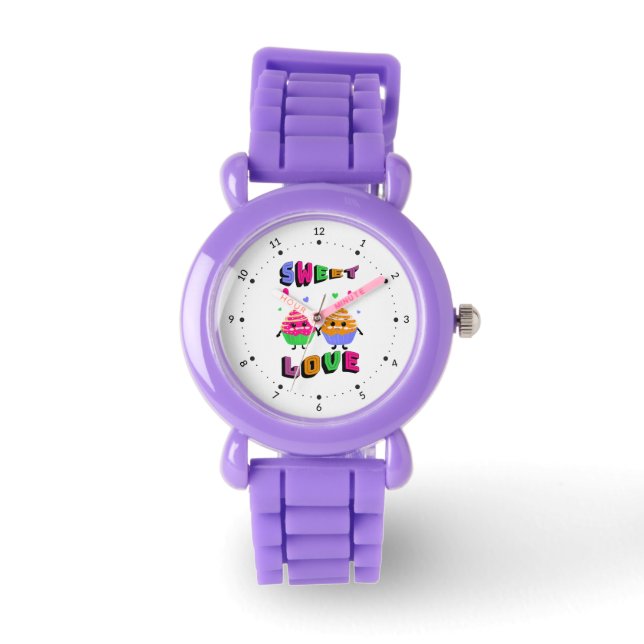 Söta cupcakes armbandsur (Framsida)