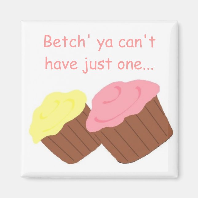 Söta Cupcakes Magnet (Framsidan)