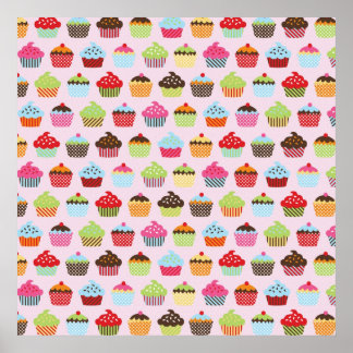 Söta Cupcakes Poster