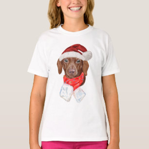 Söta Dachshund Julpresenter För Hundälskare T Shirt