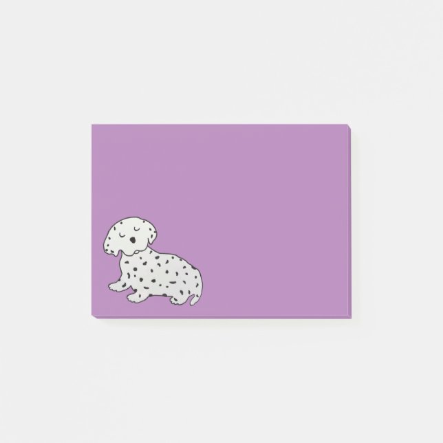 Söta Dalmatian drömmar Postar-it® noterar Post-it Block (Framsida)