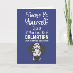 Söta dalmatinerkort Valp Blå Rolig Husdjur Hund Kort