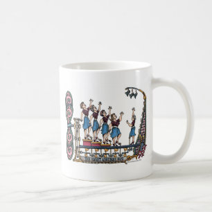 Söta damsångare kaffemugg