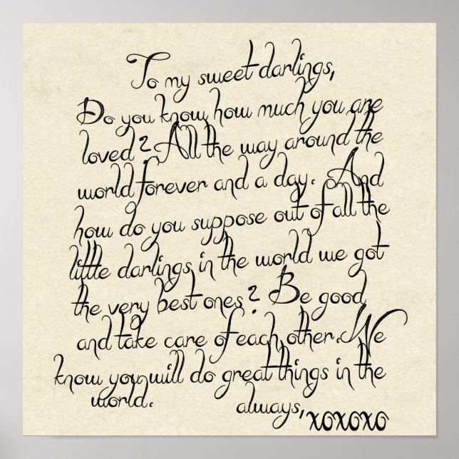 Söta Darlings Poster (Framsidan)