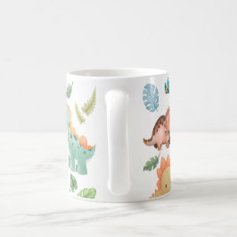 söta dinosauriebarn kaffemugg