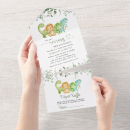 Söta dinosaurier, T-Rex, Jurassic, Baby Shower