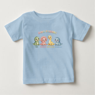 Söta dinosaurievänner Bebisdinosaurier Akvarell Ch T Shirt