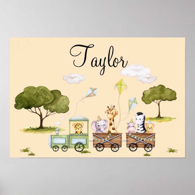 Söta djungeldjur poster (Framsidan)