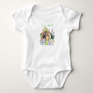 Söta djur baby bodysuit Jag är älskad T Shirt