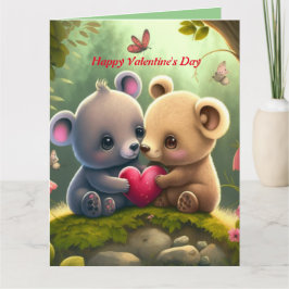 Söta djur i kärlek kort