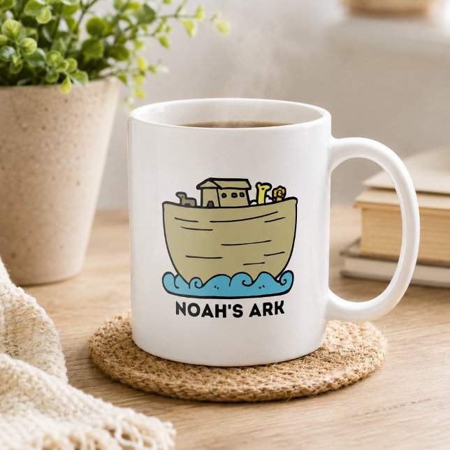 Söta djur Noas ark  Kaffemugg (Skapare uppladdad)