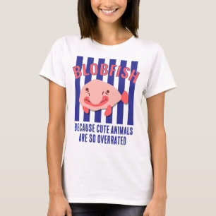 Söta Djur Överreklamerad Anpassad Text Kul BLOBFIS T Shirt