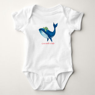 Söta djur sköldpadda Val fisk Födelsedagsfest T Shirt