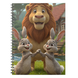 Söta djur tillbaka till skolan anteckningsbok