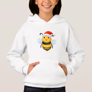 Söta djur vinter gul BEE Tomte jul T Shirt