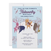 Söta djurband som spelar instrument Anpassad