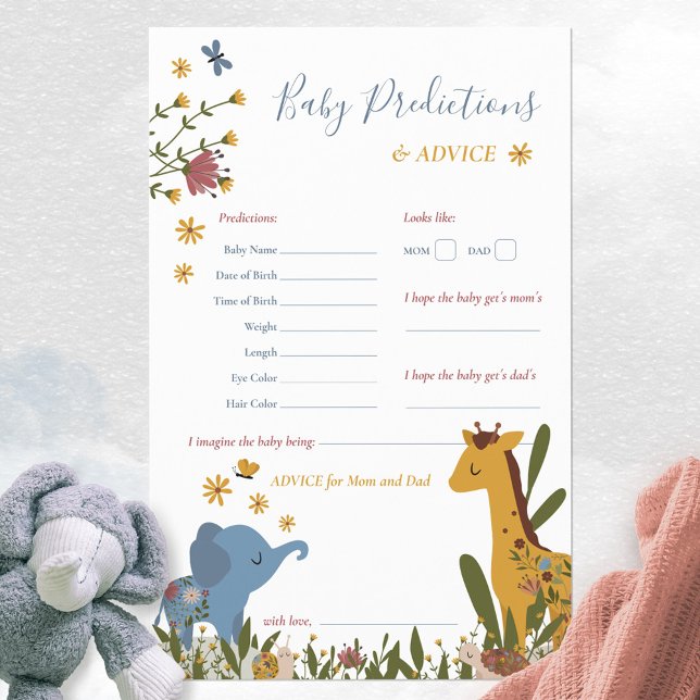 Söta djurungar Blommiga spådomar för bebisar spel (Cute Animals Floral Predictions and Advice Game ©Susanne Sachers - Sunny Mind Design 🌞)