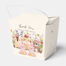Söta djurungar & vildblommor - Baby Shower  Presentaskar