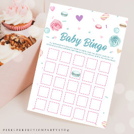 Söta Donut Baby Bingo Spel Inbjudningar