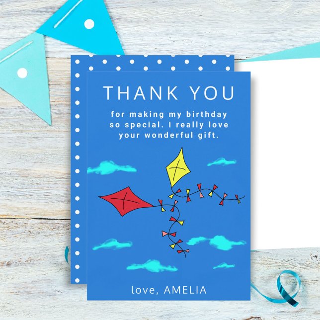 Söta drakar röda gula med namn barn födelsedag tack kort (Skapare uppladdad)