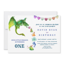 Söta drakmonster Foto 1-årsdag