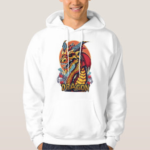Söta Drakskalle Maskot Tröjor Hoodie
