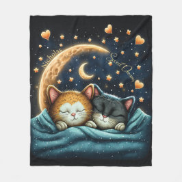 Söta Dreams Cute Design Kitten Personlig Namn Fleecefilt