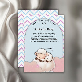 Söta Dreams Little Lamb Cute Kawaii Baby Shower Tilläggskort