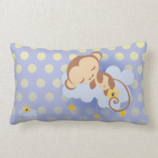 Söta Dreams Monkey Dekorativ kudde Lumbar
