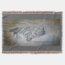 Söta drömmar av brittisk Shorthair Filt