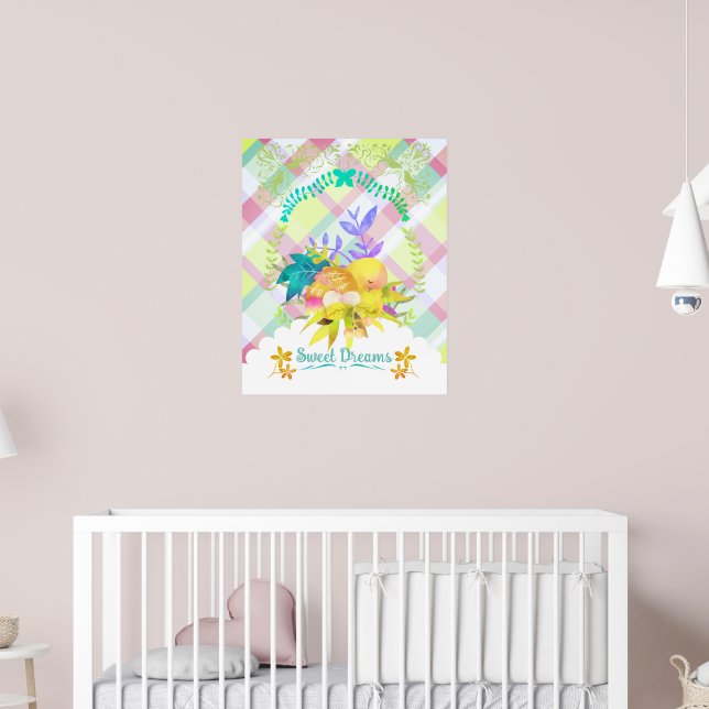 Söta drömmar bofågel. poster (Barnkammare 2)