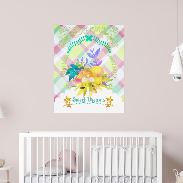 Söta drömmar bofågel. poster (Barnkammare 2)