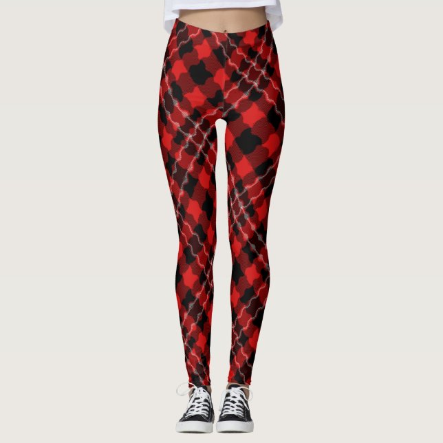 Söta Drömmar-Bullpew tartan Leggings (Framsida)
