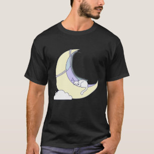 Söta Drömmar Katt: Minimalistisk Katt som sover T Shirt