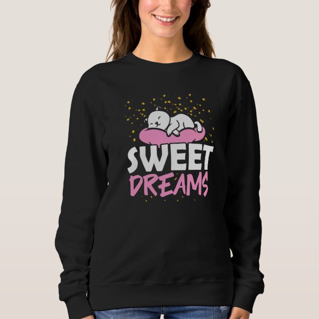 Söta Drömmar Katt   T Shirt (Framsida)