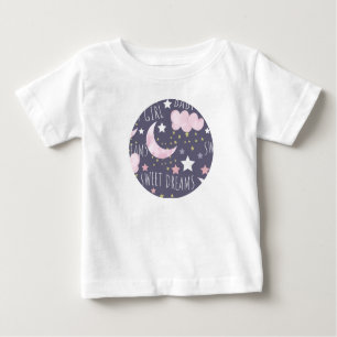 Söta Drömmar Måne Baby Flicka T Shirt