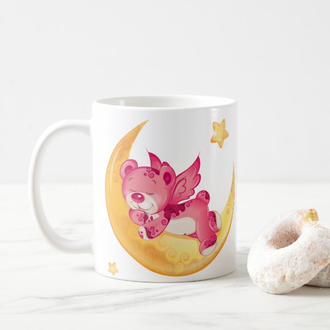 Söta drömmar med en Nalle Kaffemugg (Med munk)