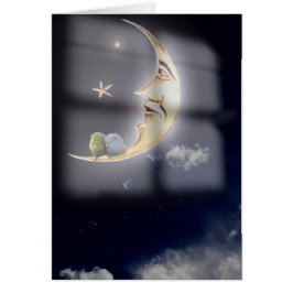 Söta drömmar och bra nattsömnfågellkort hälsningskort