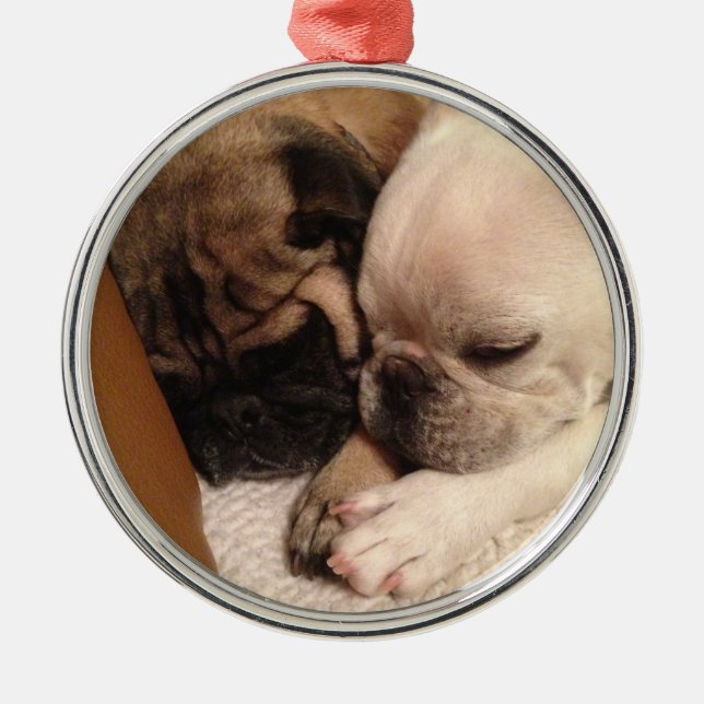 Söta drömmar på julafton julgransprydnad metall (Framsidan)