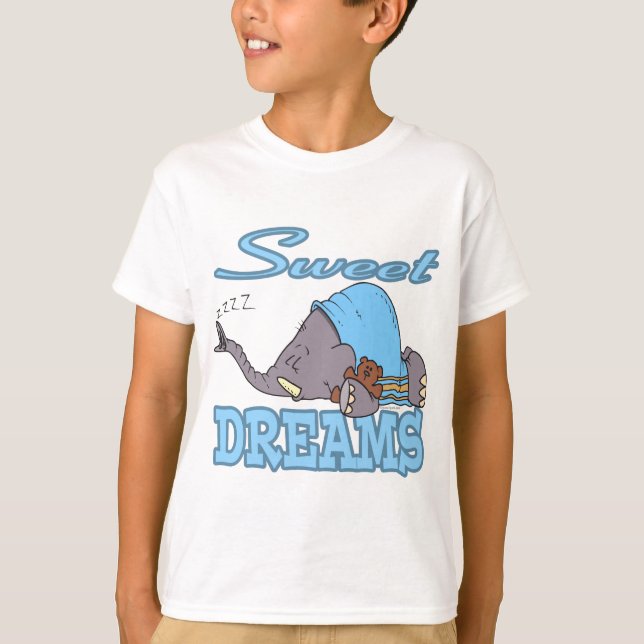söta drömmar som sover elefant t-shirt (Framsida)