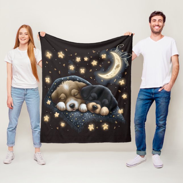 Söta Drömmar Sött Design Valp Fleecefilt (På plats)